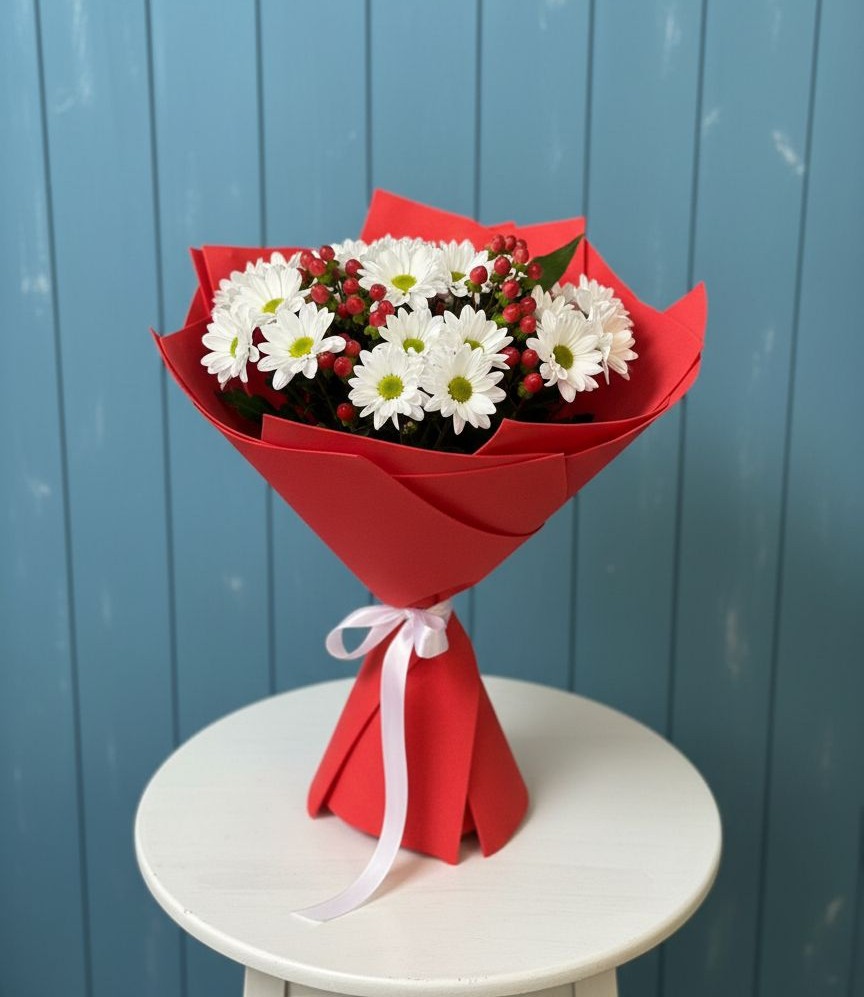 Букет цветов из: Хризантемы в Поселок Володарского