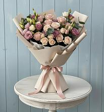 Букет цветов из:  Розы и Лизиантусы #REPLACE_PRED# Поселок Володарского