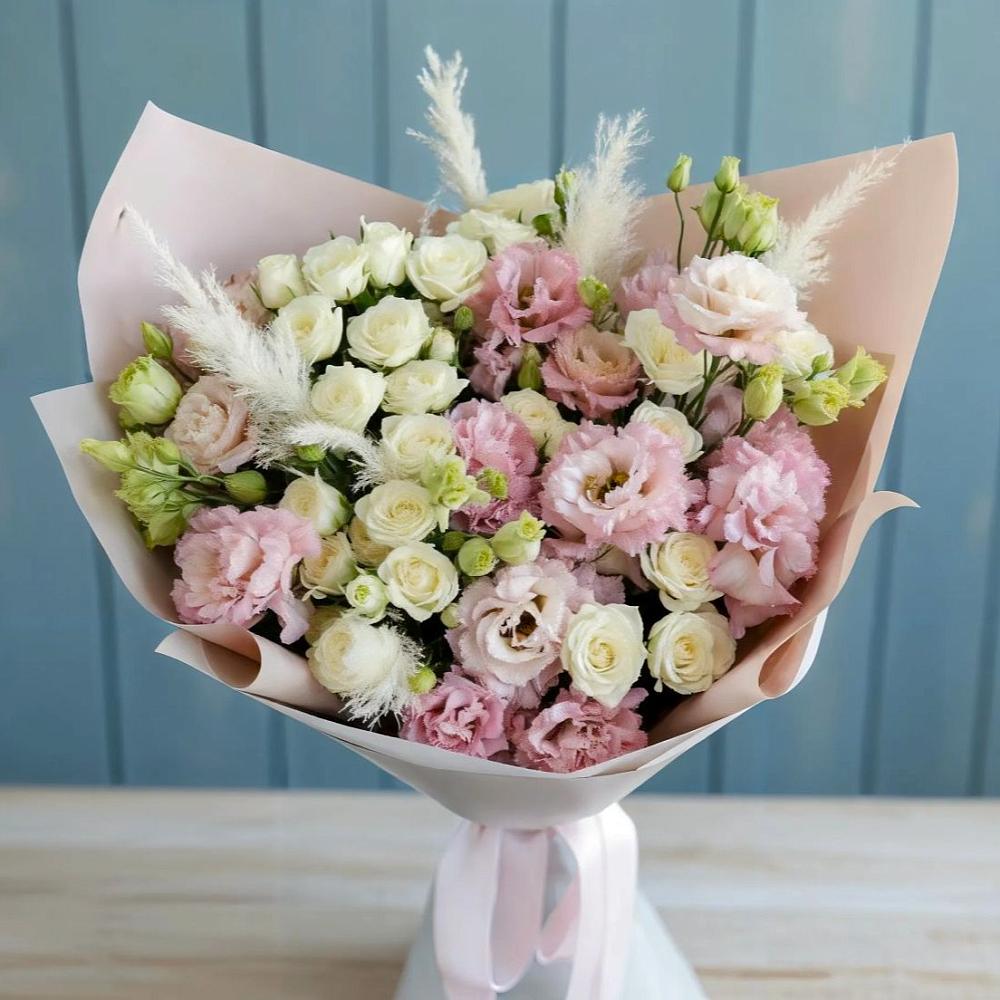 Букет цветов из: Альстромерии и Розы в Поселок Володарского