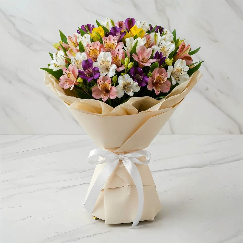 Букет цветов из: Альстромерии в Поселок Володарского