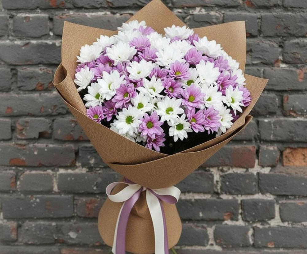 Букет цветов из: Хризантемы в Поселок Володарского