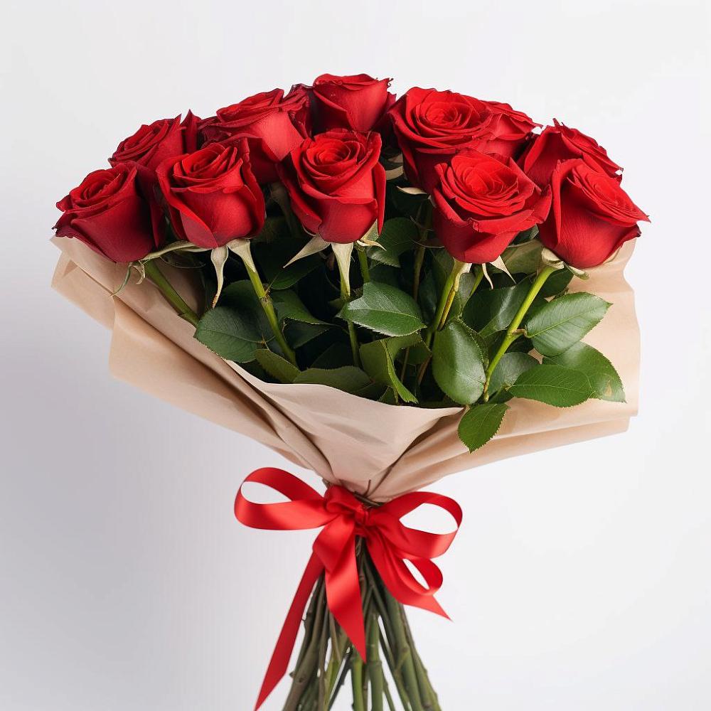 Букет 11 Красных роз Эдлесс Лав в Поселок Володарского